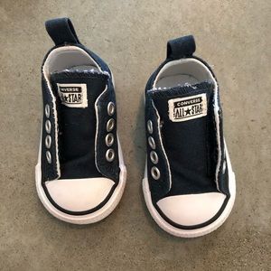 Blue Infant Converse Velcro